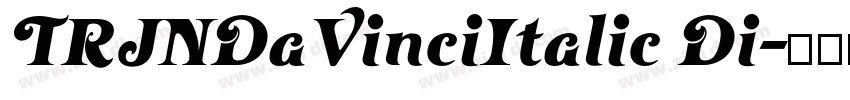 TRJNDaVinciItalic Di字体转换